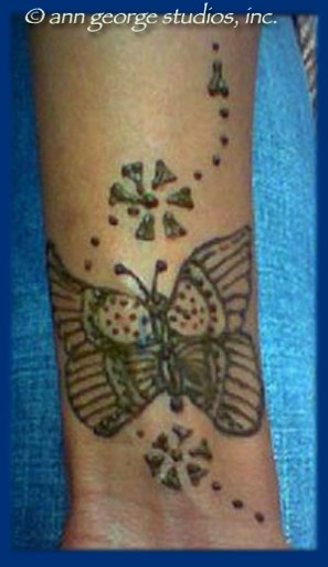  butterfly henna tattoo